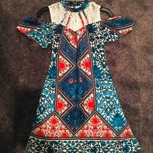 Girls off the shoulder dress